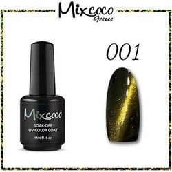 Mixcoco 001 Top Coat Cat Eye Ημιμόνιμο Βερνίκι Νυχιών 15ml