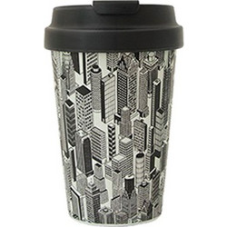 Chic Mic Ποτήρι Bamboo με Καπάκι Concrete Jungle 350ml