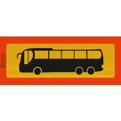 Auto Gs Πινακίδα Αυτοκόλλητη 3M Λεωφορείο 50x20cm 1 Τεμάχιο