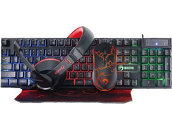 Marvo CM409 Σετ Gaming Πληκτρολόγιο RGB Black
