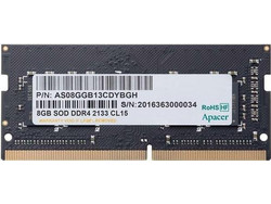 Apacer RP 4GB (1X4GB) DDR4 RAM 2666MHz SoDimm