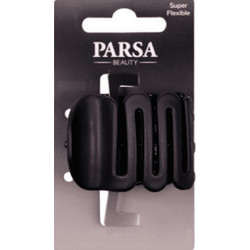 Parsa Beauty Κλάμερ Μαλλιών Μαύρο με Σχέδιο Ματ Φινίρισμα 1 τεμάχιο