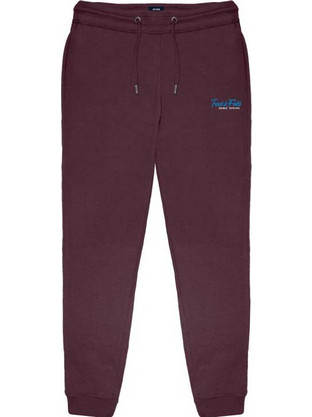 Double Outfitters All Season Ανδρικό Παντελόνι Φόρμας με Λάστιχο Μαύρο Μπλε Μπορντό