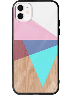 Θήκη Solid Wood iPhone 12 mini Groove TPU (Tempered Glass και TPU)