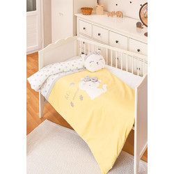 BiBaby Cute Cat Σετ Κούνιας Yellow 4τμχ