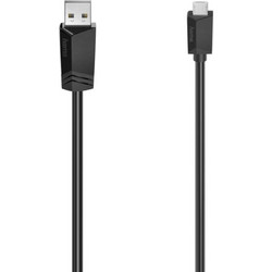Καλώδιο Hama USB-A Male σε micro USB Male - 1.5m