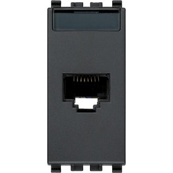 Πρίζα RJ45 Netsafe CAT6 FTP Γκρί Eikon