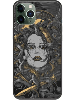 Θήκη Medussa iPhone 11 Pro Black TPU (Μαύρη Σιλικόνη)