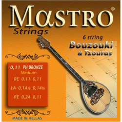 Mastro Σετ 8 Χορδές Μπουζουκιού Phosphor Bronze 10-28" Light Tension