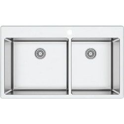 Soncera Victoria 720CMS280 Ένθετος Νεροχύτης Inox Σατινέ 86x50.5cm