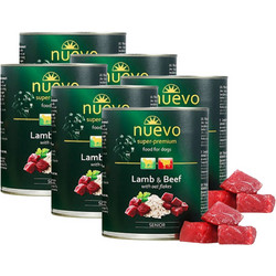 Nuevo Super Premium Senior Grain Free with Lamb & Beef 6x800gr