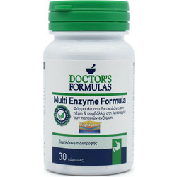 Doctor's Formulas Multi Enzyme Formula Φυτικές Ίνες 30 Κάψουλες