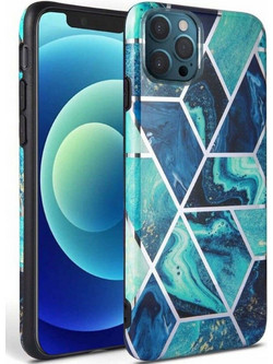 Θήκη Tech-Protect Air Marble για Apple iPhone 12/12 Pro - Blue