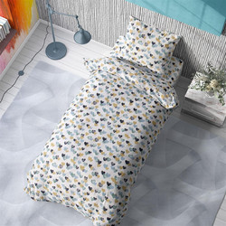Lino Home Bermeo 101 Παιδική Κουρτίνα με Τρέσα 135x270cm Ciel