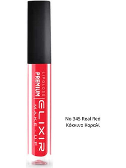Elixir Premium Lip Matte 345 Real Red Long Lasting Liquid Κραγιόν 7ml
