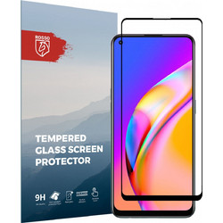 Rosso Tempered Glass - FullFace Αντιχαρακτικό Προστατευτικό Γυαλί Οθόνης Oppo Reno5 Lite - Black (8719246342479)