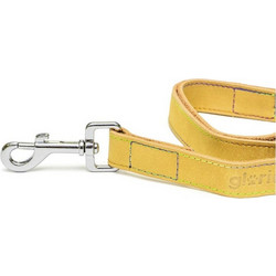 Gloria Pets Oasis Λουρί Σκύλου Δερμάτινο 0.6m x 30mm Κίτρινο