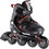Nils Extreme Inline Αυξομειούμενα Rollers Παιδικά Μαύρα Κόκκινα NA9080