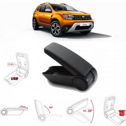 Κονσόλα Χειροφρένου Τεμπέλης Armster OE1 Με Usb Για Dacia Duster 2018+ Χωρίς Εργοστασιακό Τεμπέλη Μαύρο Χρώμα 0022772