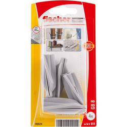 Fischer Βύσμα Πορομπετόν Fischer GB 8 Σε Blister 4 Τεμ. (90924)