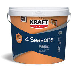 Kraft Paints 4 Seasons Ακρυλικό Χρώμα Εξωτερικού Χώρου Λευκό 10lt