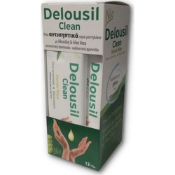 S.J.A Pharm Delousil Clean Αντισηπτικά Μαντηλάκια Χεριών 12τμχ