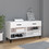 vidaXL Παπουτσοθήκη Ξύλινη Λευκή Μ102xΠ35xΥ55cm 812825
