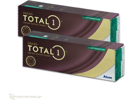 Alcon & Ciba Vision Dailies Total 1 Astigmatic Ημερήσιοι Φακοί Επαφής Αστιγματικοί 90τμχ