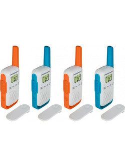 Motorola Talkabout T42 Quad Pack White Orange Blue