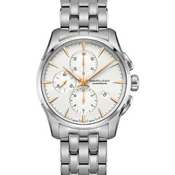 Hamilton Jazzmaster Ανδρικό Ρολόι Χρονογράφος Αυτόματο με Ασημί Μεταλλικό Μπρασελέ H32586111