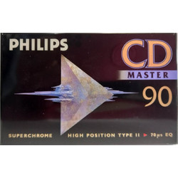 ΚΑΣΕΤΑ AUDIO (ΗΧΟΥ) PHILIPS 90MINUTES HIGH POSITION TYPE II/ SUPER CHROME POSITION