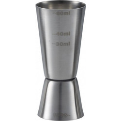 Max Home Ανοξείδωτη Διπλή Μεζούρα Ποτών 30-60ml 509140 UR50914000