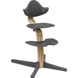 Stokke Nomi Oak Καρεκλάκι Φαγητού με Ροδάκια Ανθρακί