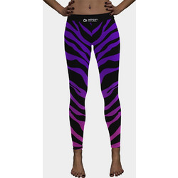 Athlon Funky Zebra Γυναικείο Κολάν Μακρύ Μωβ 309-1203