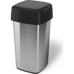 Κάδος πλαστικός χωρητικότητας 60L με επικάλυψη ανοξείδωτου φιλμ σειρά IRIS της Rotho(R)