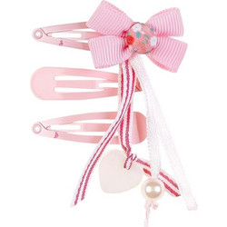 SOUZA HAIR CLIP CAYEN ΡΟΖ 3τμχ