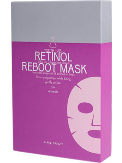 Youth Lab Retinol Reboot Sheet Μάσκα Προσώπου για Αντιγήρανση με Ρετινόλη 4τμχ