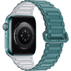 Hoco WA06 Flexible Military Pattern Λουράκι Σιλικόνης Green Shirt Grey (Apple Watch 42 / 44 / 45 / 49mm)