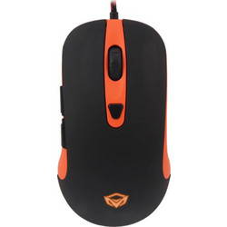 Meetion MT-GM30 Ενσύρματο Gaming Ποντίκι RGB 4000 DPI Black Orange