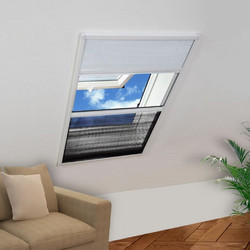 vidaXL Πλισέ Σίτα Παραθύρου Fiberglass 80x100cm 142616