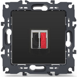 Πρίζα Ηχείων με Κλιπ IP20 Prime Series Ματ Ανθρακί 1000113505 ACA