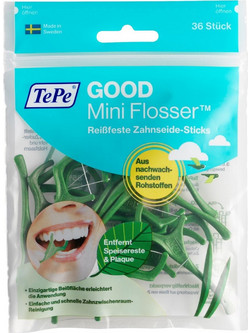 Tepe Good Flossers Mini Οδοντικό Νήμα με Λαβή 36τμχ