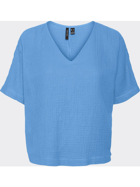 VERO MODA VMNATALI SS TOP NOOS 10279686-Little Boy Blue Blue