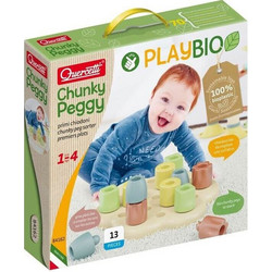 Play Bio Κατασκευή με Μεγάλα Τουβλάκια Chunky Peggy - Quercetti (84162)