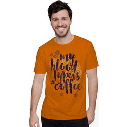My Blood Type Is Coffee (Κοντομάνικο Ανδρικό / Unisex) - Orange