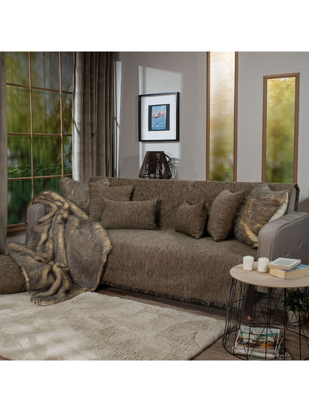 Teoran Ριχτάρι Πολυθρόνας 180x150cm Utah 03 52010187 Brown