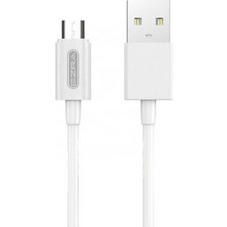 Ezra DC21 Regular USB 2.0 to micro USB Cable Λευκό 1m