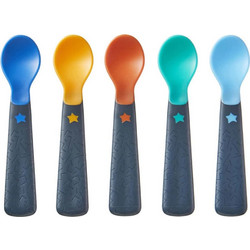 Tommee Tippee Easigrip Feeding Spoon Σετ Βρεφικά Κουτάλια 6m+ Πολύχρωμα 5τμχ