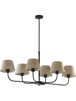 Φωτιστικό Οροφής Chicago 3999 6xΕ27 15W 100x90cm Beige TK Lighting