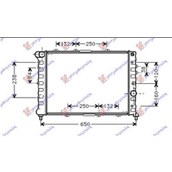 Ψυγειο 1.9JTD-2.4JTD (58x39.5x24) (VALEO CLASSIC) Alfa Romeo 156 03-05 - 034406325